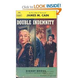 Double Indemnity James M. Cain  Books