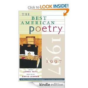   Poetry 1997 David Lehman, James Tate  Kindle Store