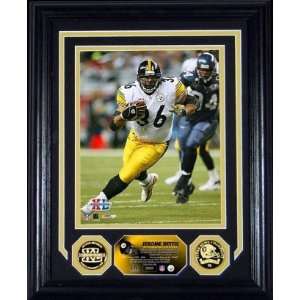 Jerome Bettis SB XL Framed 8x10 w/Used Football