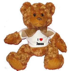   Love/Heart Jesse Plush Teddy Bear with WHITE T Shirt Toys & Games