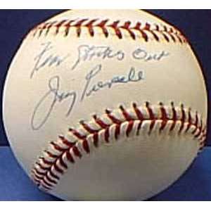  Jimmy Piersall Autographed Baseball