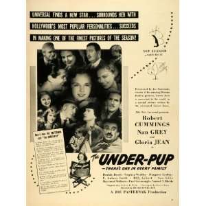  1939 Ad Film Under Pup Joe Pasternak Production Universal 