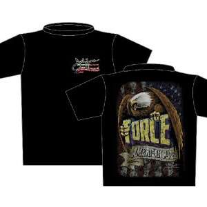 John Force 2011 American Made Black Eagle T shirt, Large