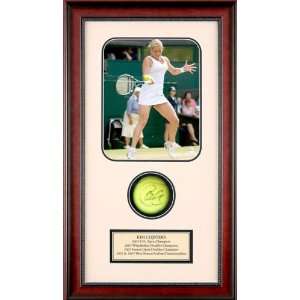 Kim Clijsters Autographed Tennis Ball Shadowbox