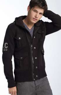 Projek Raw Knit Jacket with Removable Hood  