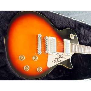 Les Paul Signed Guitar & Case Personalized TO JAMES
