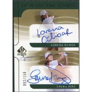   Dual #LOLD Lorena Ochoa Laura Diaz Autograph /150 Sports Collectibles