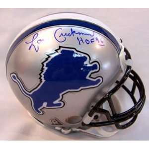  Lou Creekmur Autographed Detroit Lions Mini Helmet Sports 