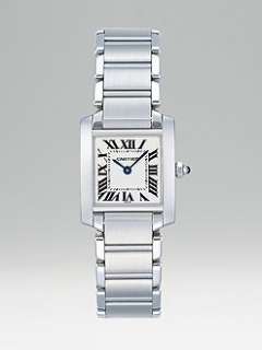 Cartier   Tank Francaise Stainless Steel Watch on Bracelet, Small