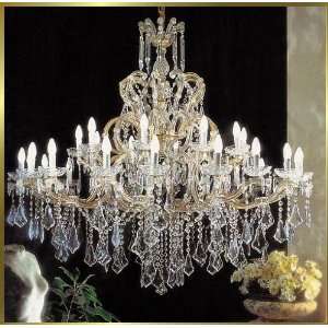 Maria Theresa Chandelier, BB 945 30, 30 lights, 24Kt Gold, 58 wide X 