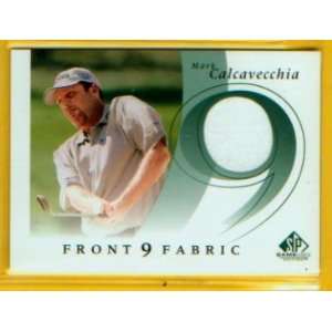  Mark Calcavecchia 2002 Upper Deck Golf Front 9 Fabric 