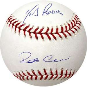 Melky Cabrera and Robinson Cano Dual Autographed Baseball