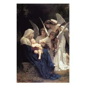  Song of The Angels Premium Poster Print by William Adolphe 