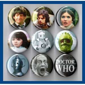  Doctor Who 2nd Doctor Patrick Troughton Set of 9   1 Inch 