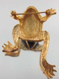  LOT 2 Scatter Black Crystal Jumping Frog Pins. These wonderful pins 