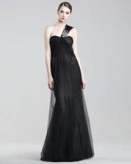 Shoulder Asymmetric Gown    One Shoulder Asymmetric 