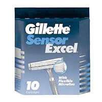 Gillette Sensor Excel, Refill Cartridges 10 ea  