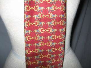 Eximious of London Burgundy SIlk Horse / Bridle TIe  