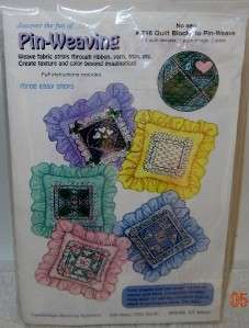 Pin Weaving Pattern #716 Quilt Block No Sew Just Weave  