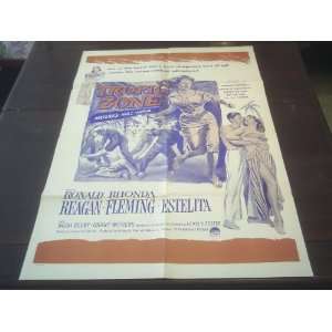   Poster Tropic Zone Ronald Reagan Rhonda Fleming 1953 