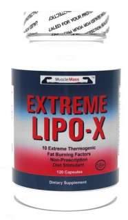 1x EXTREME LIPO X 10 Thermogenic Fat Burner Factors 120  