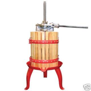Wine Press Basket Style Fruit Juice Maker Grape Apple  