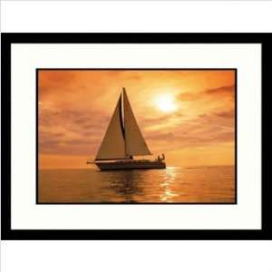  Sailing in Sunset Framed Photograph   Roger Smith Frame 