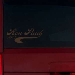  Ron Paul 2012 Swash Window Decal (Brown) Automotive