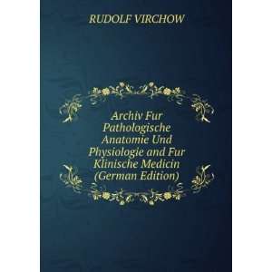   and Fur Klinische Medicin (German Edition) RUDOLF VIRCHOW Books