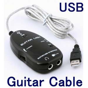 Guitar Link to USB Interface Cable Line for PC Mac New  
