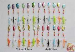 24 spinner super new fishing lure pike salmon bass T6  