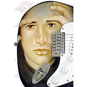  CREED Scott Stapp Signed AIRBRUSH Guitar & PROOF PSA/DNA 