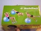 NEW NordicTrack Fitness Ball Blue Includes Foot Pump & Exercise Chart 