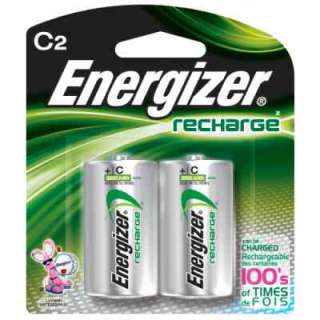 Energizer C Rechargeable Batteries NiMH 1.2V 2pk  
