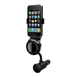 AllKit FM Transmitter, Car Charger & Holder for iPhone 4, 4S & iPod 
