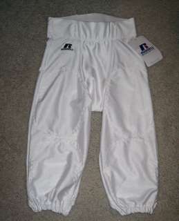 Youth Russell F2569WK Deluxe White Football Pants Sz S & M NWT  