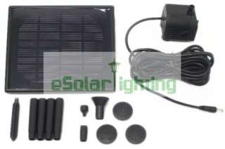 Small Solar Powered Panel Fountain Pond Water Pump  