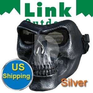 Death Skull Bone Airsoft Full Face Protect Mask FAST SHIP shipping 