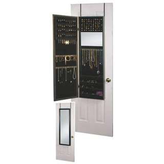   Over the Door Full Length (2) Dual Mirror Cabinet (Black) NEW  
