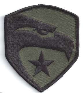 GI JOE Eagle Logo Camoflage Embroidered Iron On Patch  