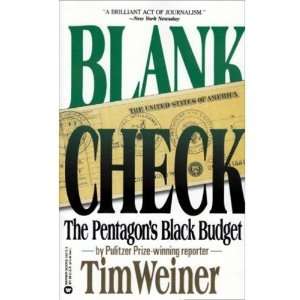   Check The Pentagons Black Budget [Paperback] Tim Weiner Books