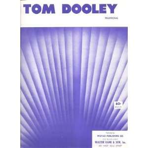  Sheet Music Tom Dooley Traditional 68 
