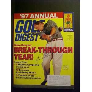 Tom Lehman Autographed January 1997 Golf Digest Magazine