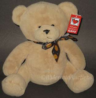 NEW GANZ PUNKIN Bear Plush Tan HALLOWEEN Teddy 12 Stuffed Animal Toy 