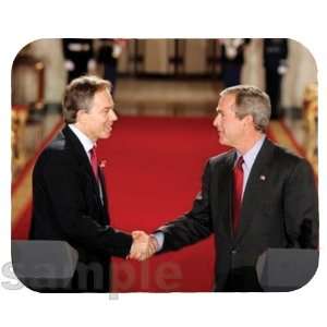 Tony Blair and George W. Bush Mouse Pad