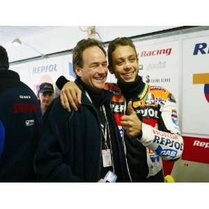 Valentino Rossi and Barry Sheene PICTURE 2002 LIMITED PRICE SALE 
