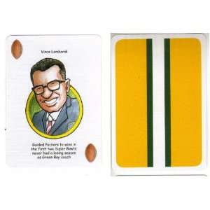 Vince Lombardi Green Bay Packers RARE Football/Playing Card