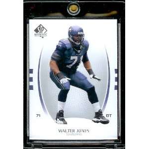  2007 SP Authentic # 96 Walter Jones   Seahawks   NFL 