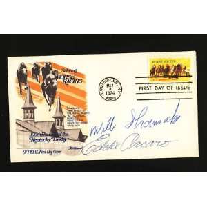 Willie Shoemaker 1974 Kentucky Derby Fdc Env Psa Coa