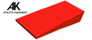 RED ** Folding Gymnastic Triangle Wedge Incline Mat  